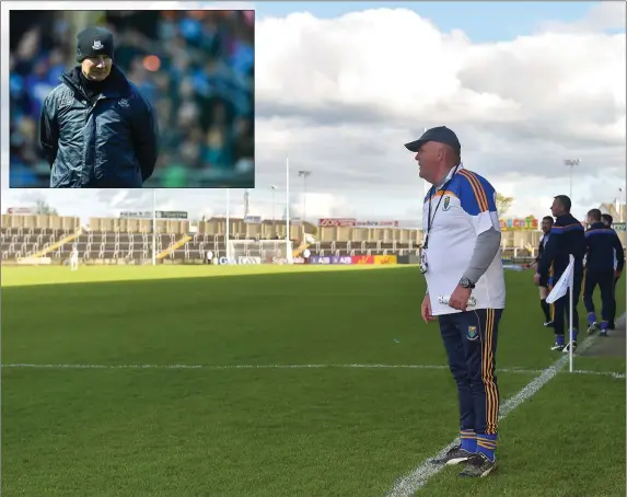  ??  ?? Wicklow manager John Evans will look to thwart Dublin where possible this Sunday. Jim Gavin (inset) will be looking for a convincing win from his charges.