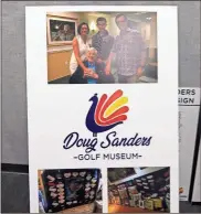  ?? kevin ?? The Morris family have made up displays showcasing some of the items that will be featured in the new Doug Sanders Golf Museum when it opens in 2020.