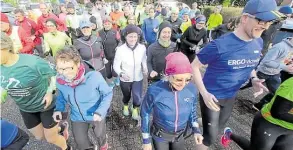  ?? BILD: PIET MEYER ?? Mehr bewegen: Zum letzten Themenlauf dieses Winters hat der SV Ofenerdiek am Sonntag den Startschus­s gegeben.