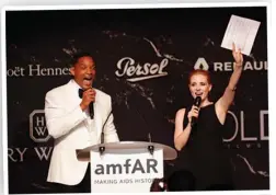  ??  ?? Will Smith and Jessica Chastain