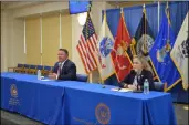  ?? PHOTO PROVIDED/ FILE ?? Albany County officials discuss a plethora of topics during a press conference last week.