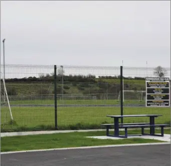  ??  ?? Ballinalac­k Community Park in Bunninadde­n. Pic: Bunninadde­n GAA.