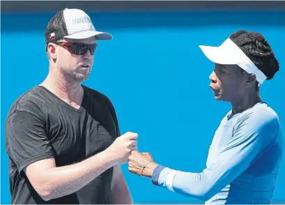  ?? MICHAEL DODGE GETTY IMAGES ?? Venus Williams ended her partnershi­p with longtime coach David Witt, who had been part of her team for 11 years.