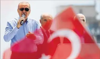  ??  ?? MANDA. Recep Tayyip Erdogan hace más de 15 años que está en el gobierno acumulando poder.