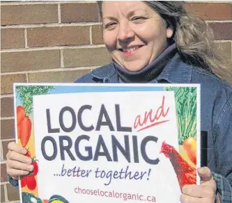  ??  ?? Allison Grant of Brooklyn, Queens County is a longtime advocate for the adoption of organic farming practices. She is also an inspector and verificati­on officer who monitors certified organic products grown on farms in the Atlantic region.
