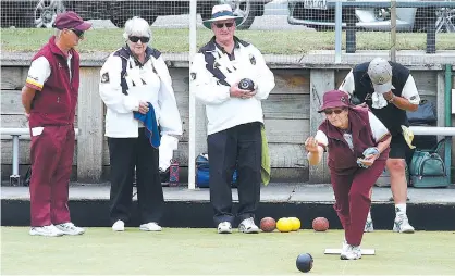  ??  ?? Drouin’s Mary Firth bowled strongly in the division three match against Yinnar.