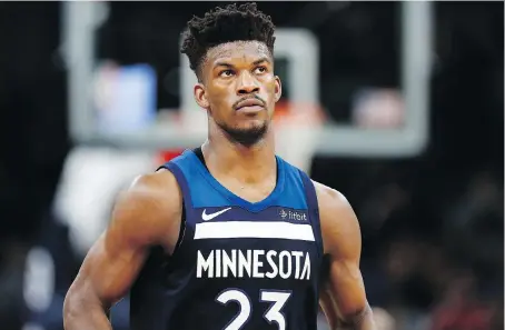 ?? THE ASSOCIATED PRESS/FILES ?? Several teams — including Miami, Cleveland, Brooklyn — have interest in trading for Timberwolv­es forward Jimmy Butler.