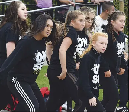 ?? CODY MCEACHERN/TRURO DAILY NEWS ?? Local dancers showed off their talents during Truro’s first hip-hop festival held recently at the Civic Square. The event showcased competitio­ns in breakdanci­ng and DJ spin-off, as well as dancers from the Cobequid Dance Academy.