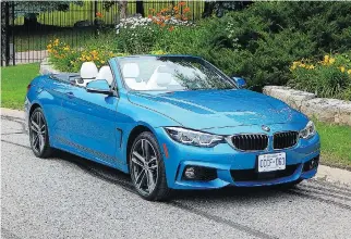  ?? PHOTOS: BRIAN HARPER/DRIVING ?? An in-line six-cylinder engine powers the 2018 BMW 440i xDrive Cabriolet.