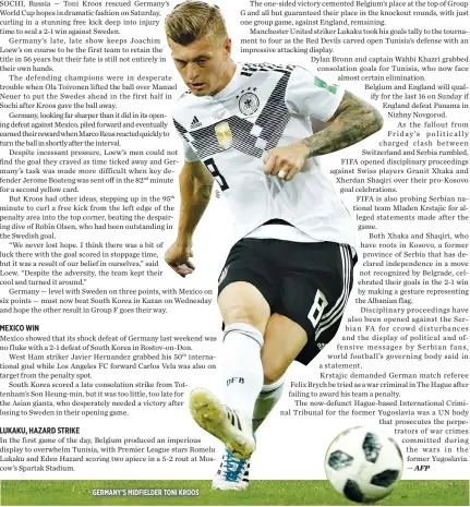  ??  ?? GERMANY’S MIDFIELDER TONI KROOS