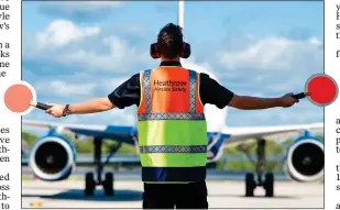  ?? ?? SIGNAL FOR STAFF: Heathrow Airport aims to recruit 15,000 new workers