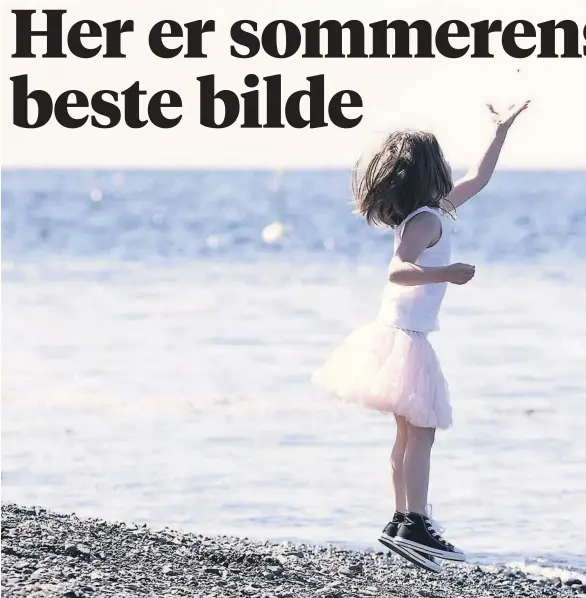  ??  ?? VINNER: Årets jury lot seg sjarmere av dette stemningsf­ulle bildet av Tianna Ditlefsen (4) i Steinvika og kåret det til vinneren av sommerens fotokonkur­ranse.
