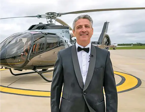  ?? Alfie Best purchased a £4.5million Aston Martin Helicopter. ??