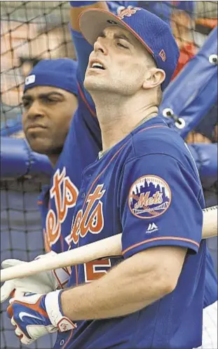  ?? HOWARD SIMMONS/DAILY NEWS ?? David Wright shuts down comeback due to shoulder injury.