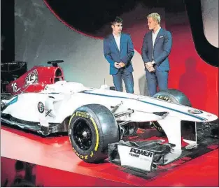  ?? FOTO: AP ?? Los nuevos colores Alfa Romeo-Sauber. Leclerc y Ericsson serán los pilotos oficiales