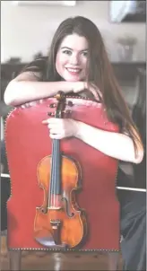  ?? TWAIN NEWWHART/Special to The Okanagan Saturday ?? Violin virtuoso Lara St. John will perform at the Concert in the Cellar at Kelowna’s Tantalus Winery on June 11, which is a fundraiser for the Okanagan Symphony Orchestra.