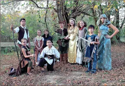  ??  ?? Cast from left: Andrew Albright, Aisley Nolan, Ethan Bruner, Brock Hardesty, Pearson Smith, Aubrey Helton, Alayna Lemons, Ashlynn Nolan Franco Minjarez, Landon Gazaway Missing: Nikki Larsen, Trinity Bruner Bryce Davidson and Mack Bruner and Sarah Lee.