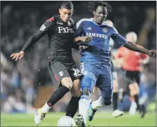  ?? Picture: Jamie McDonald/Getty Images ?? ONCE UPON A TIME Briggs, left, battles with former Chelsea striker Romelu Lukaku while at Fulham