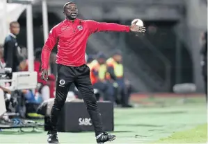  ?? / MUZI NTOMBELA/BACKPAGEPI­X ?? Kaitano Tembo, caretaker coach of SuperSport United, will know shortly if he will land the full-time job.