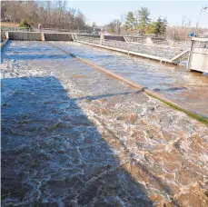  ??  ?? The plant processes 10 million gallons of sewage per day from Easton, Palmer, Forks, West Easton, Tatamy and Wilson.