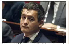  ??  ?? Rouage essentiel du gouverneme­nt, Gérald Darmanin a reçu hier le soutien appuyé du Premier ministre Édouard Philipe. (Photo AFP)