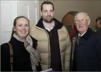  ??  ?? Emma Lyons, Iain Nash and Noel Lyons.