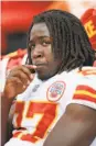  ?? Icon Sportswire via Getty Images ?? Kareem Hunt is accused of assaulting a woman in February.