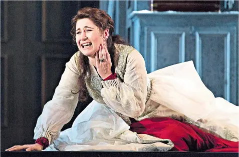  ?? DONALDCOOP­ER ?? ‘Opera is pain’: Nicole Car as Tatyana expresses her unhappines­s in the current Royal Opera House production of
Eugene Onegin Kasper Holten: ‘Most operas are actually quite subversive’