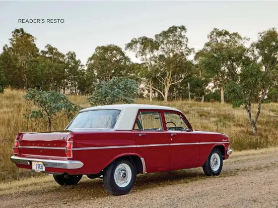  ??  ?? ABOVE It might not look like it’s doing 100mph standing still, but on the road it was the first factory Holden to do it.