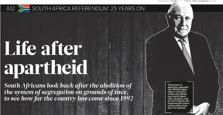 Life after apartheid: Part II of GN special - PressReader