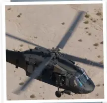  ??  ?? UH-60 Black Hawk har blivit amerikansk­a militärens främsta multiroll-helikopter.