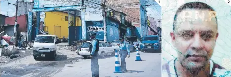  ?? FOTOS: ESTALIN IRÍAS ?? (1) Ayer se reforzó la seguridad en el mercado Zonal Belén. (2) El comerciant­e Dimas Fletes recibió cinco impactos de bala por la espalda instantes después de haber sido bajado de su vehículo.