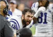  ?? TIM WARNER / GETTY IMAGES ?? Indianapol­is quarterbac­k Andrew Luck steered the Colts to the playoffs in his first two seasons after being drafted No. 1 overall. Statistica­lly, Baker Mayfield played better in his rookie season than Luck.