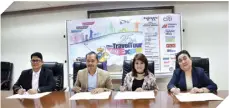  ??  ?? Tourism Promotions Board (TPB) industry relations and services division domestic promotions department OIC Cesar Villanueva, COO Cesar Montano, Marlene Dado Jante and Patty Chiong.