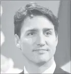  ??  ?? Justin Trudeau