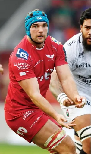  ?? PICTURE: Getty Images ?? Mighty presence: Tadhg Beirne can galvanise Scarlets