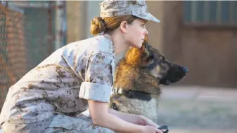  ?? Bleecker Street Media ?? Kate Mara is a troubled soul transforme­d by the real love of a soldier dog.