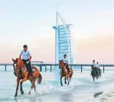  ?? Courtesy: Organisers ?? The Gulf Elite Tour Ambassador­s show their support for the Shaikh Hamdan Fitness Challenge 30x30.