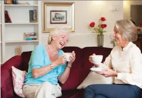  ?? Picture: CHURCHILL RETIREMENT LIVING ?? Share a cuppa: In the owners’ lounge