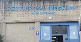  ??  ?? Help The opening of a specialist treatment centre at PRI has helped the situation , according to NHS Tayside