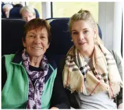  ?? Sheila and Deirdre O’Connor travelling to the World Meeting of Families. ??