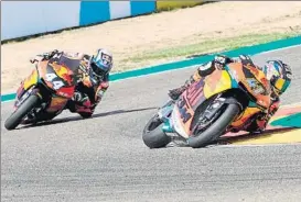  ?? FOTO: EFE ?? Binder se llevó la pole e intentó ayudar a Oliveira Es su primera pole Moto2