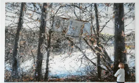  ?? Foto: Ulrich Wagner ?? Anselm Kiefer: Ohne Titel (2015). Öl, Acryl, Dispersion, Schellack, Blei und Metall auf Leinwand. 470 mal 760 Zentimeter.