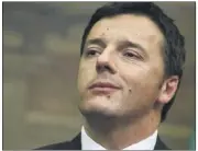  ?? (Photo AFP) ?? «Les gens ont voté pour envoyer un message sérieux : ils demandent plus d’autonomie, d’efficacité, une plus grande équité fiscale, la lutte contre le gaspillage », a reconnu l’ancien président du Conseil italien Matteo Renzi (centre gauche) qui n’avait...