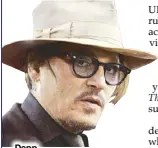  ??  ?? Depp