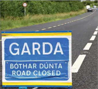  ??  ?? The scene of a fatal road traffic collision near Ardee.