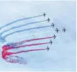  ?? FOTO: AFP ?? Ausgefloge­n: Die „Patrouille de France“darf aus Klimaschut­zgründen nicht mehr über Lyon paradieren.