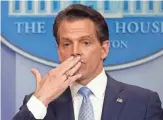  ?? PABLO MARTINEZ MONSIVAIS, AP ?? Anthony Scaramucci left his White House gig before he could get a special tax benefit for divestitur­e of assets.