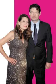 ??  ?? Below: Gillian and her husband Brett at the world premiere of Gone Girl