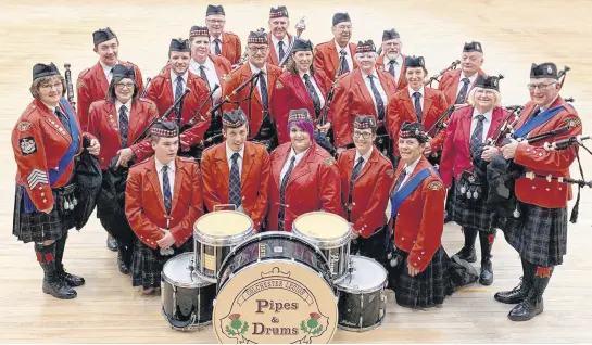  ?? CONTRIBUTE­D PHOTO ?? The Colchester Legion Pipes and Drums are departing for the Netherland­s in April to commemorat­e that country’s liberation from Nazi Germany by Canadian forces.